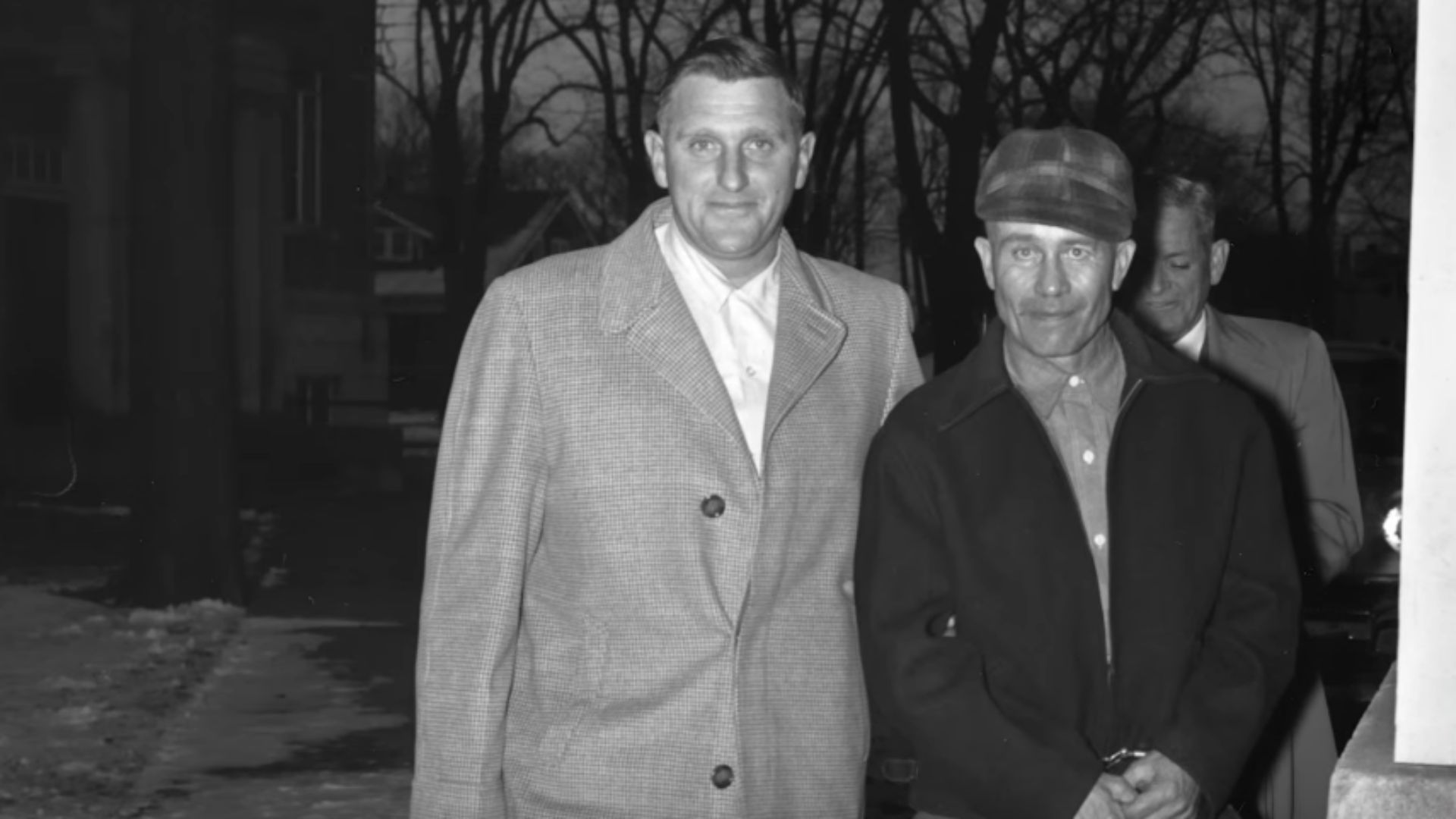 A still of Ed Gein (R) (Image Via: Forbes Breaking News, YouTube)