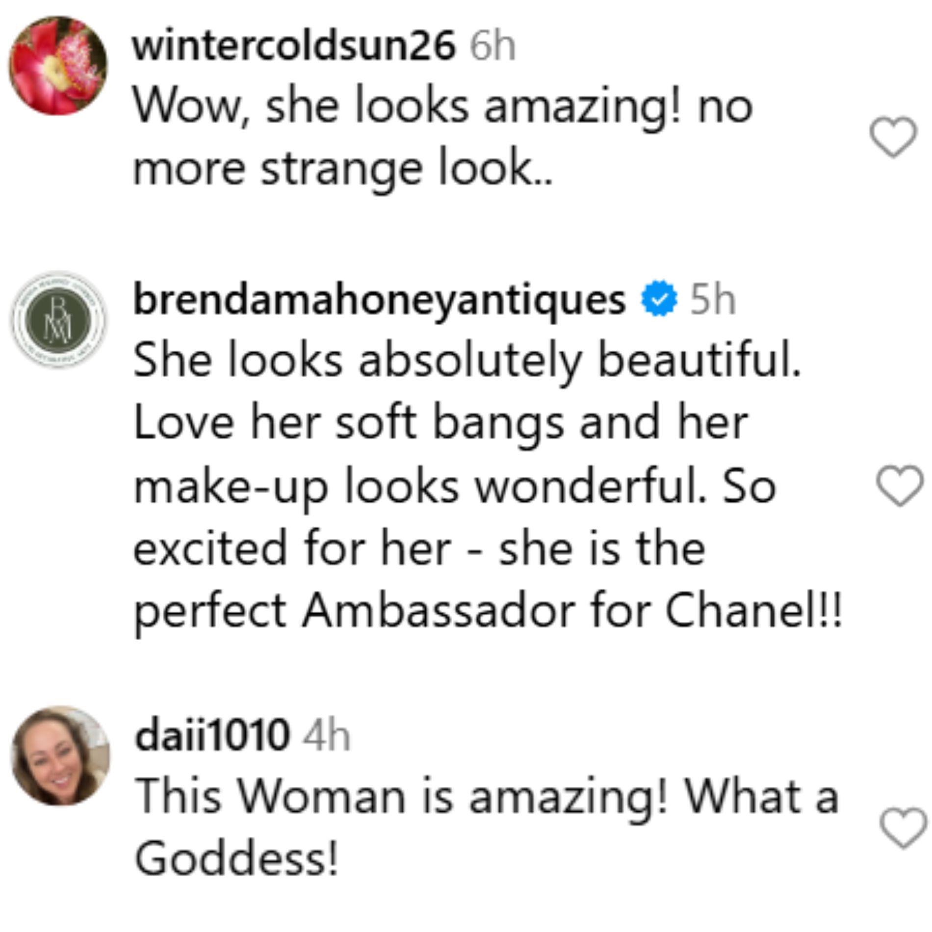 Fans react to Vogue&#039;s post. (Image via Instagram/@voguemagazine)