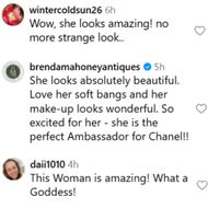 Fans react to Vogue's post. (Image via Instagram/@voguemagazine):