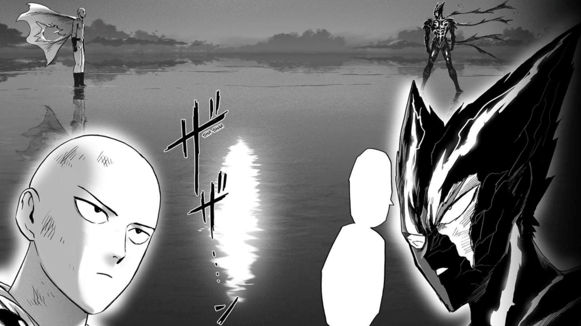 Saitama vs. Garou (Image Credit: Shueisha)