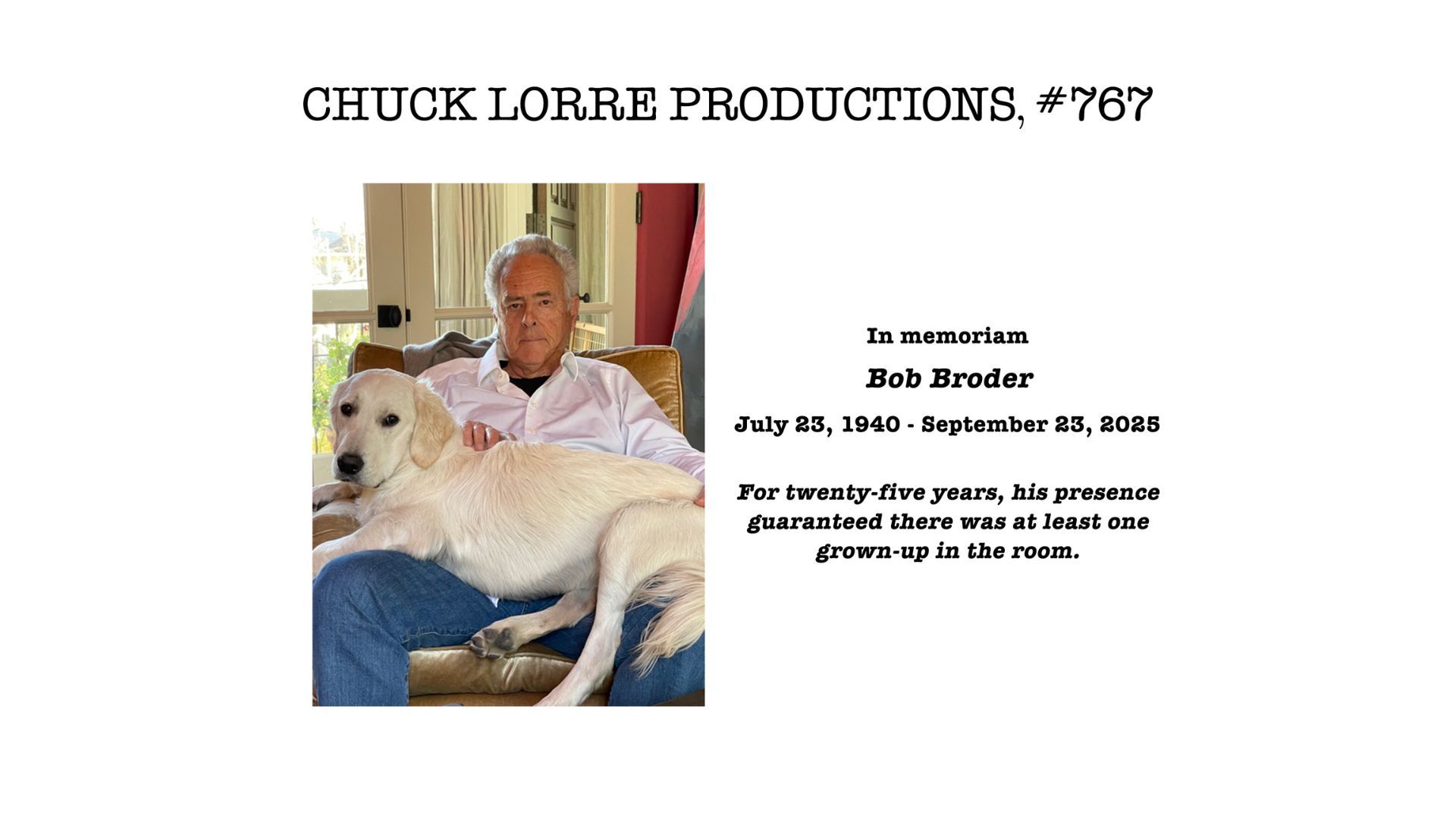 The Vanity Card from the Georgie &amp; Mandy&rsquo;s First Marriage Season 2 premiere | Image Via: www.chucklorre.com