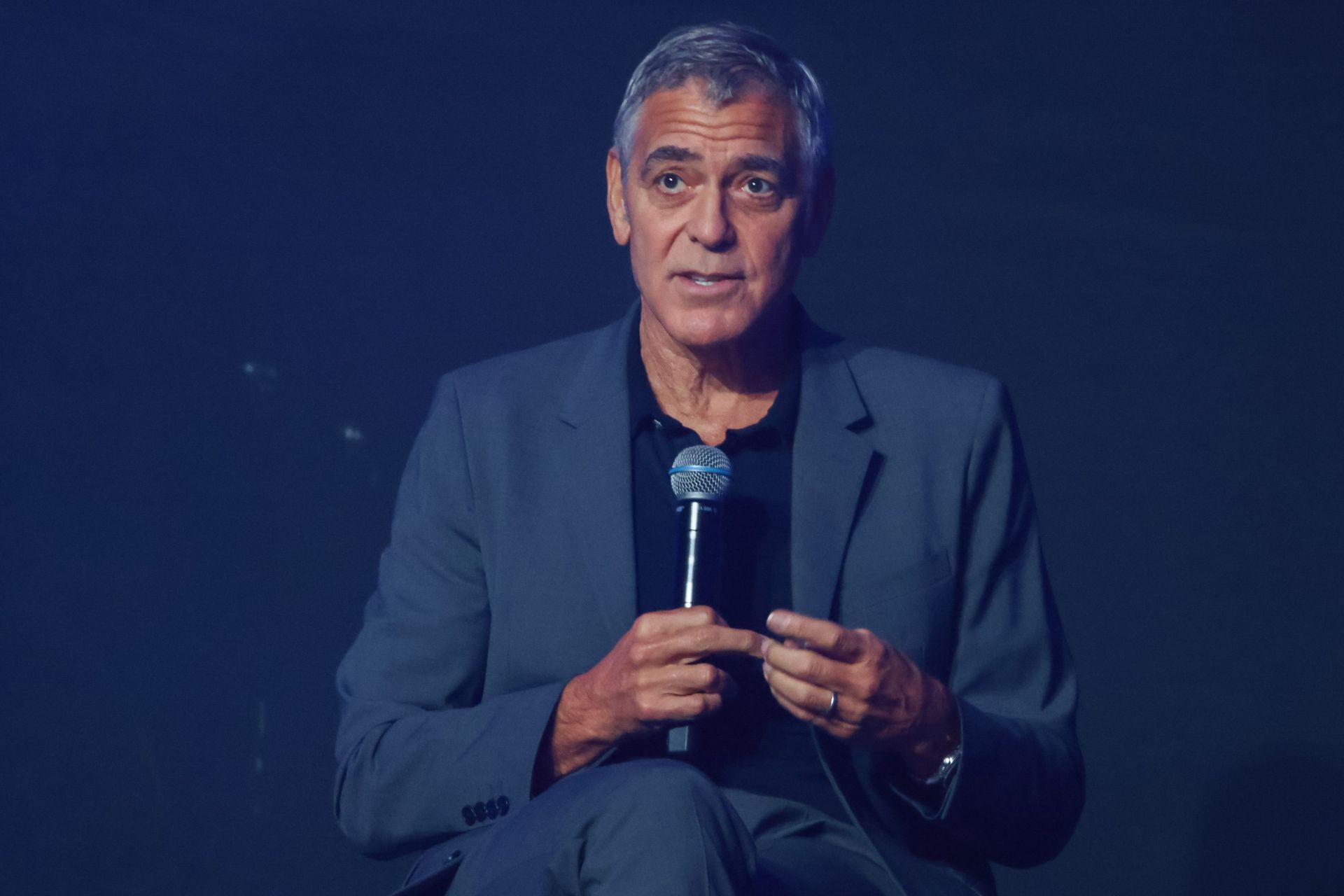 George Clooney in Poland - Source: Getty George Clooney