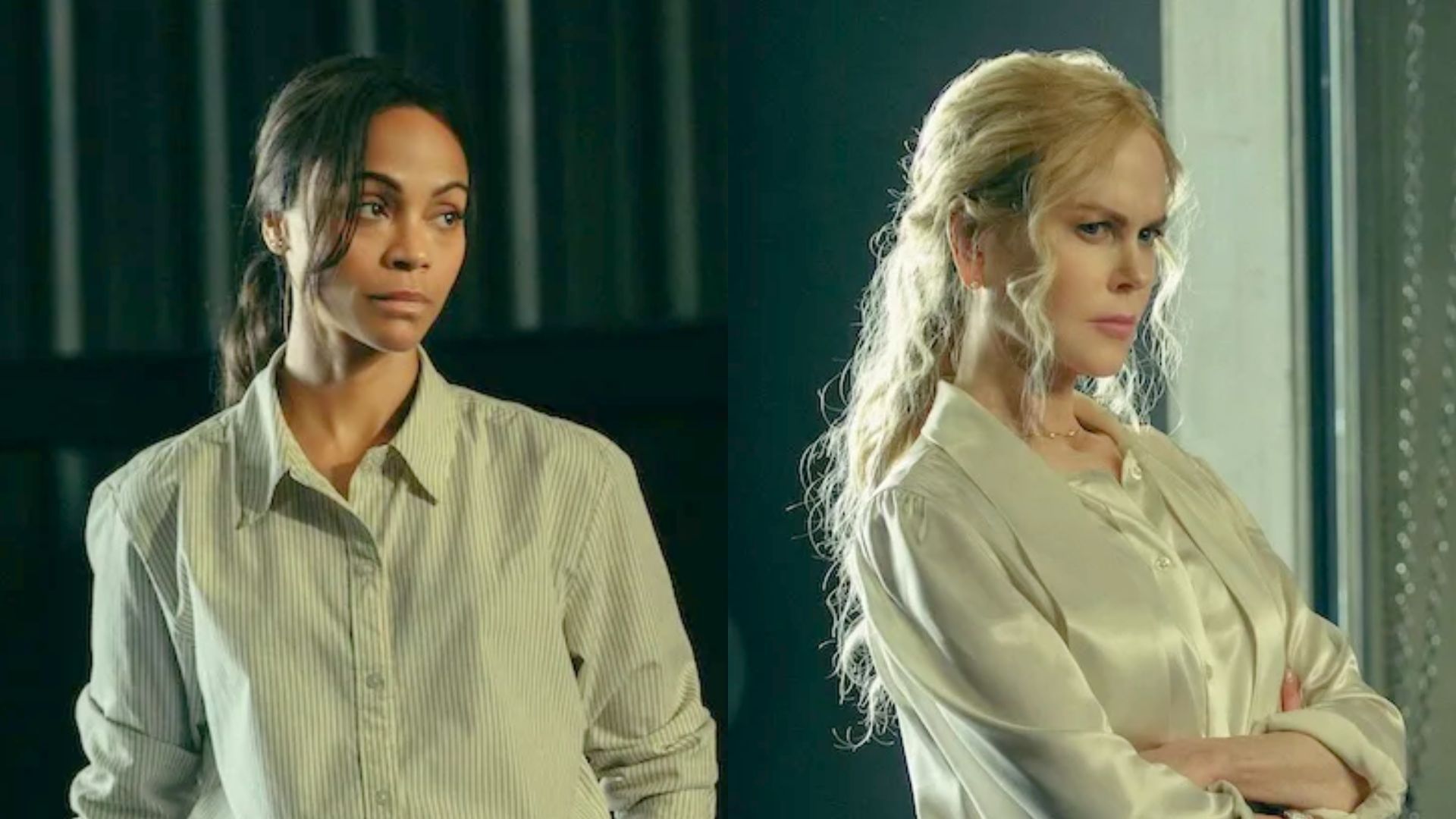 Zoe Salda&ntilde;a and Nicole Kidman will return as Joe and Kaitlyn in Lioness Season 3 (Image via Amazon Prime)