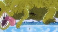 Sanji beats the Bananawani (Image Credit: Toei Animation)