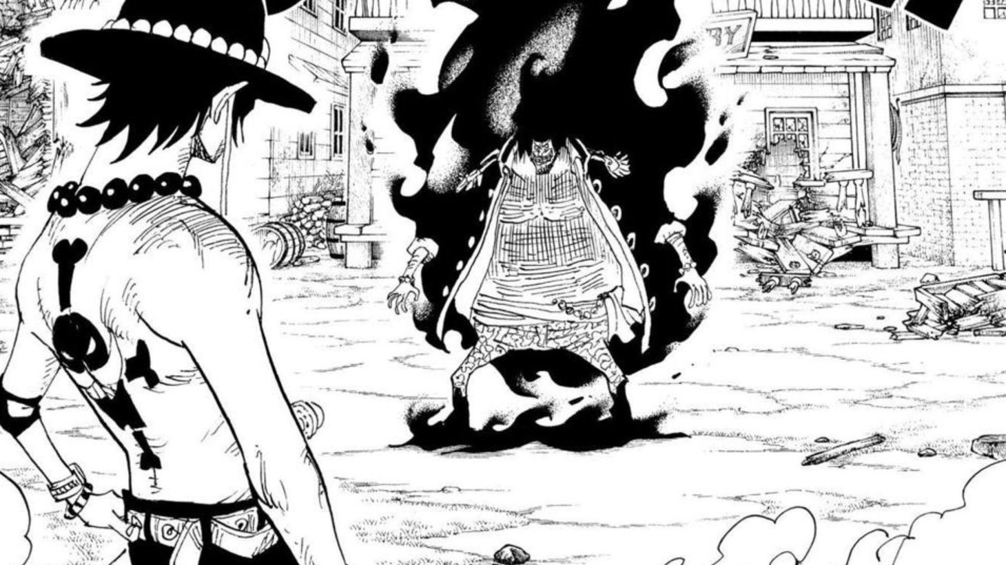 Ace vs Blackbeard as seen in the One Piece manga (Image credit: Shueisha)