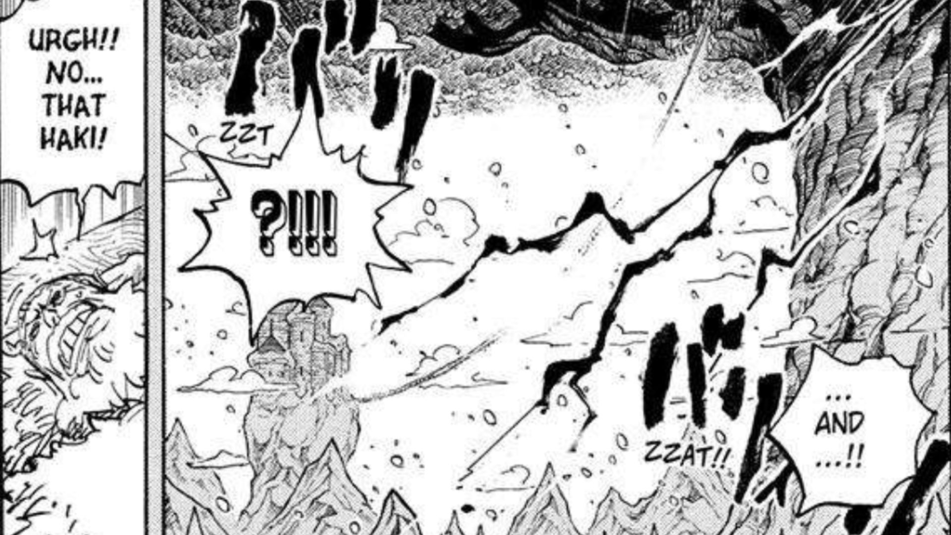 Gaban senses a familiar haki from the  past (Image Source: VIZ)