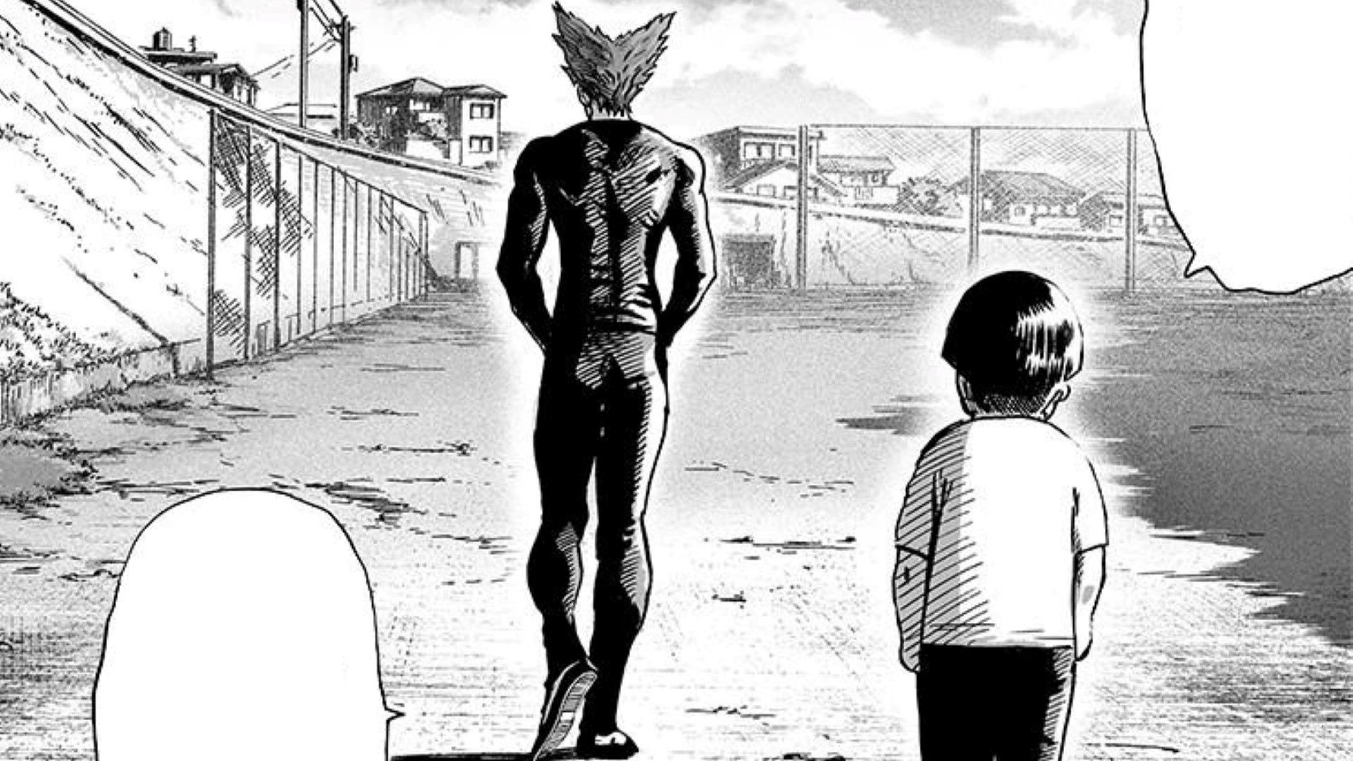 Tareo apologizing to Garou for running away (Image Credit: Shueisha)