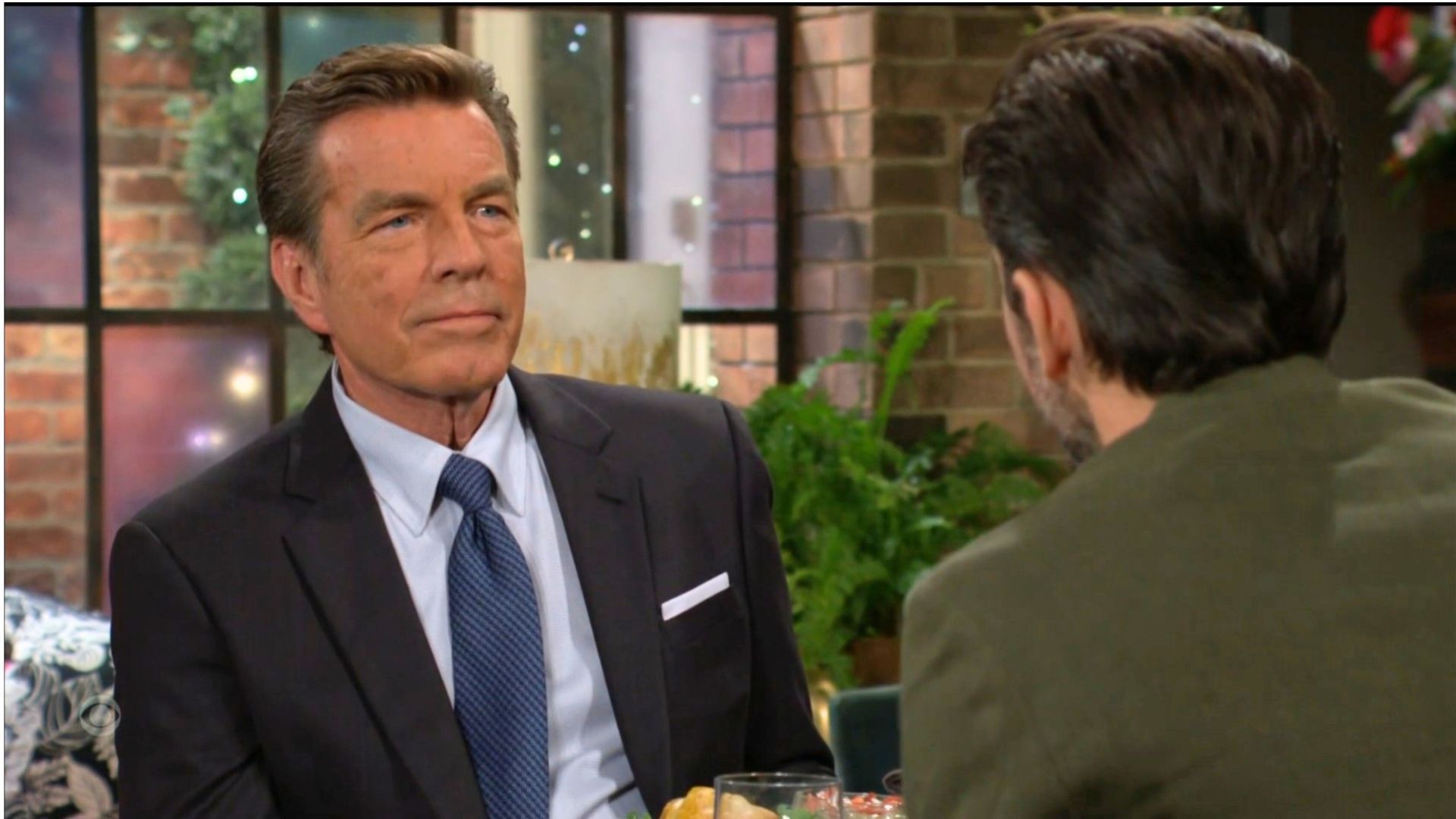 Jack Abbott (Peter Bergman) will try to get Cane Ashby (Billy Flynn) to do the right thing on The Young and the Restless | Image: CBS