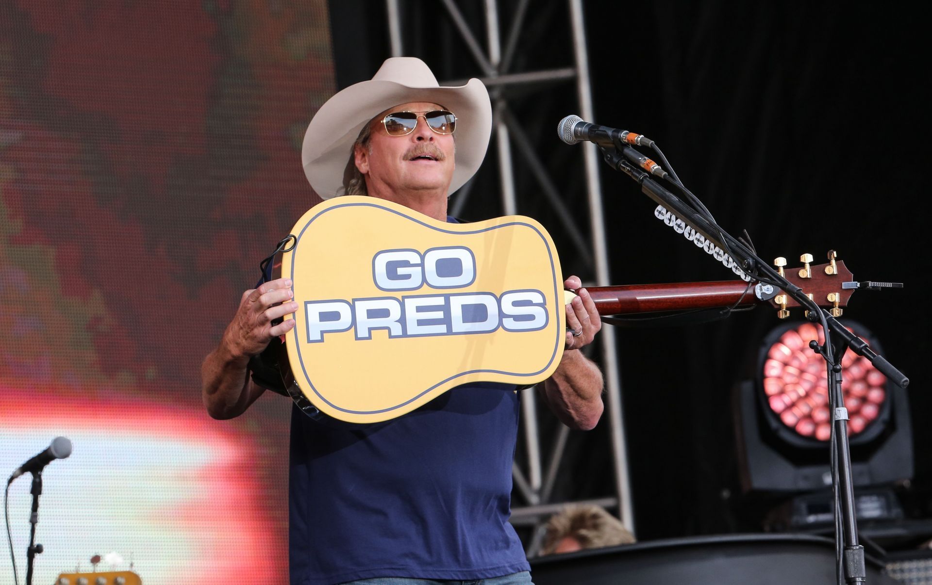 Broadway Smash: Preds Party with a Purpose - Alan Jackson In Concert - Source: Getty