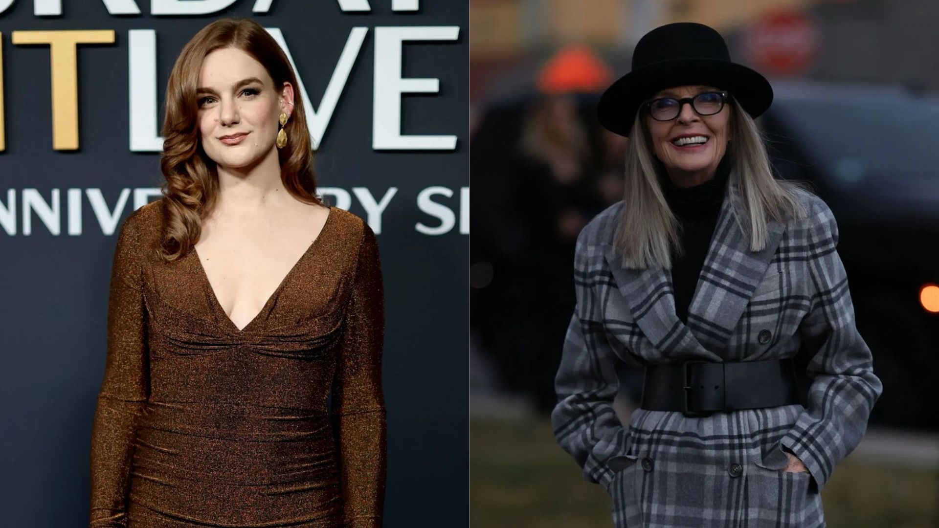 Ashley Padilla and Diane Keaton (Images via Getty)