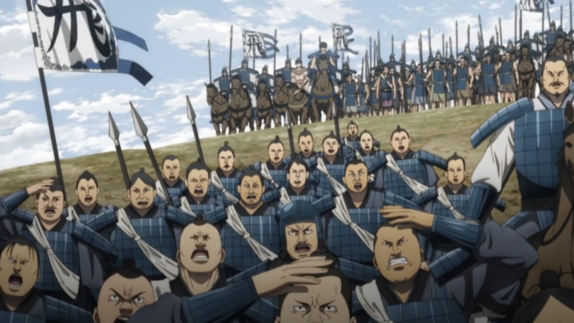 Fei Xin army, as seen heading towards Liewei (Image Source: Studio Pierrot)