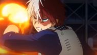 Shoto Todoroki using the wall of flames (Image Source: Studio Bones)
