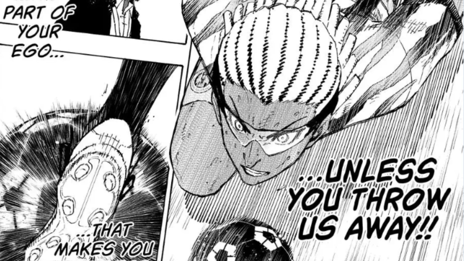 Kuso awakening his ego in Blue Lock