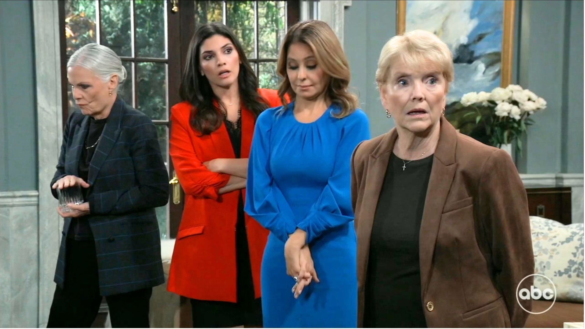 Tracy (Jane Elliot), Amanda Setton (Brook Lynn), Olivia (Lisa LoCicero), and Ronnie (Erika Slezak) on General Hospital | Image: ABC
