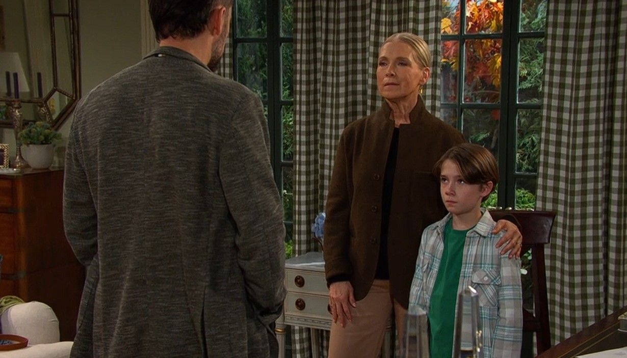 Jennifer (Melissa Reeves) walked in on an explosive scene between father and son on Days of our Lives. \Image: Peacock 