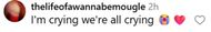 Fans react to Mark Emms's surprise. (Image via Instagram/@bellathorne)