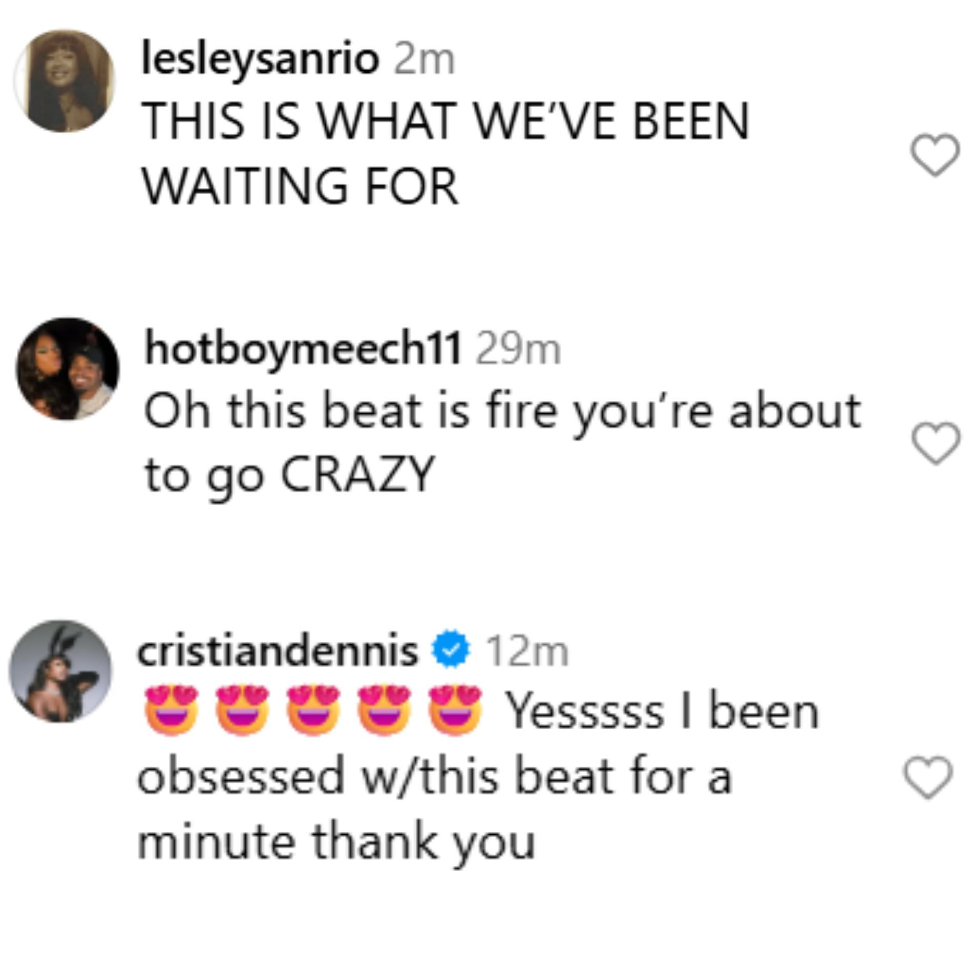 Fans react to Megan&#039;s video. (Image via Instagram/@theestallion)