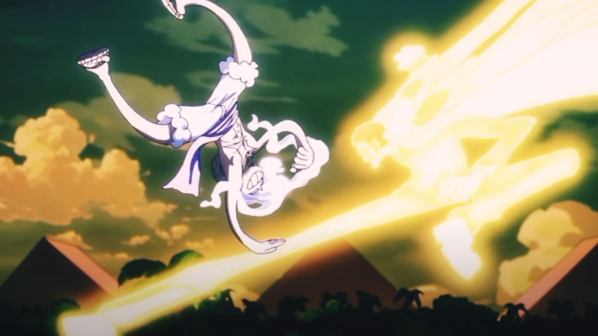 Luffy dodges Kizaru&#039;s lightning-fast kick (Image Source: Toei Animation)