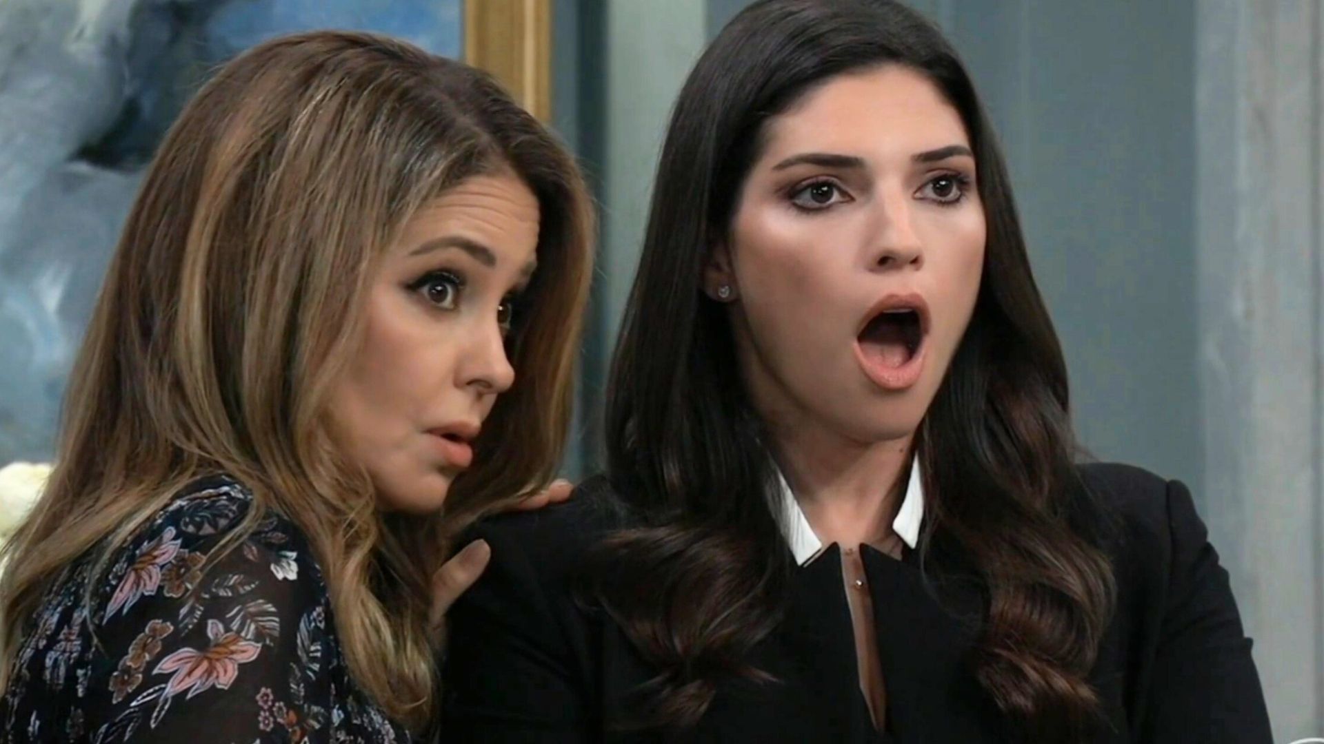Olivia and Brook Lynn can&#039;t look away | Image: ABC