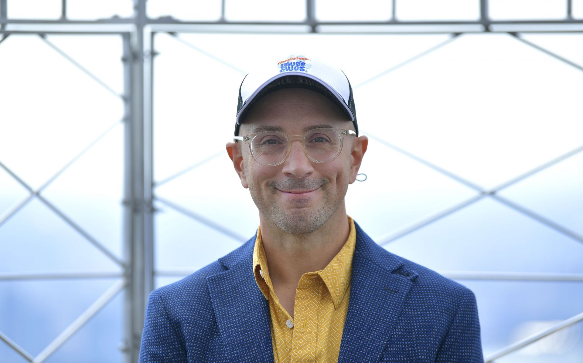 Josh Dela Cruz And Steve Burns Light The Empire State Building Blue In Celebration Of Blue&#039;s Clues 25th Anniversary - Source: Getty