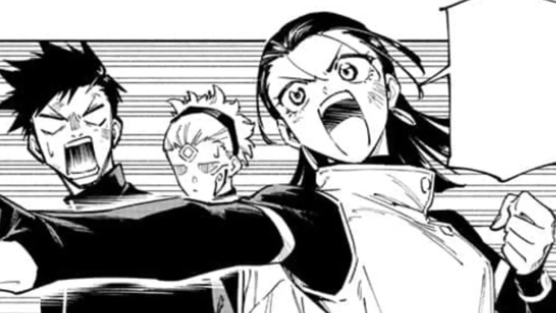 Yuka, Maru, and Tsurugi (Image Credits: Shueisha)