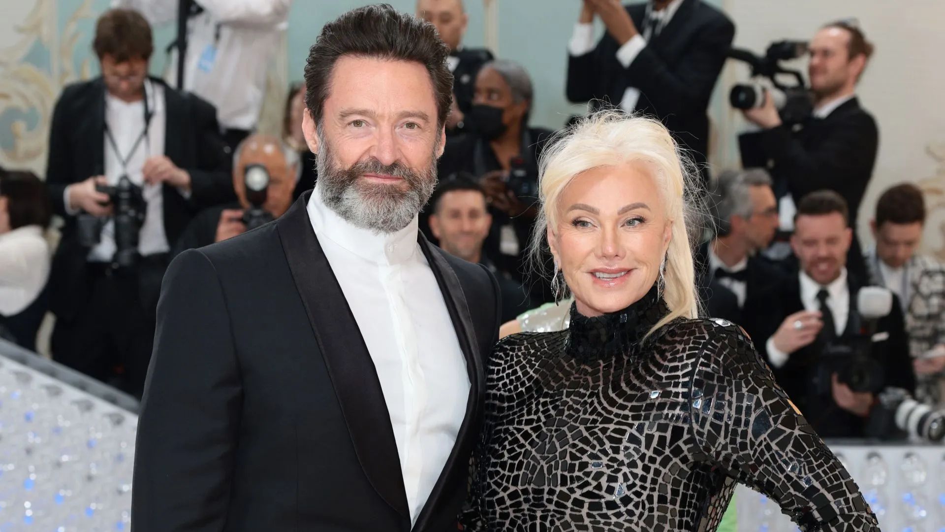 Deborra-Lee Furness and ex-husband Hugh Grant (Image via Getty)