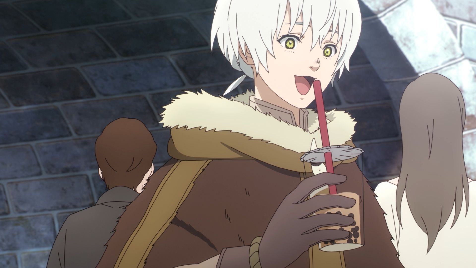 Fushi drinking Boba Tea (Image Credit: Drive and Studio Massket)