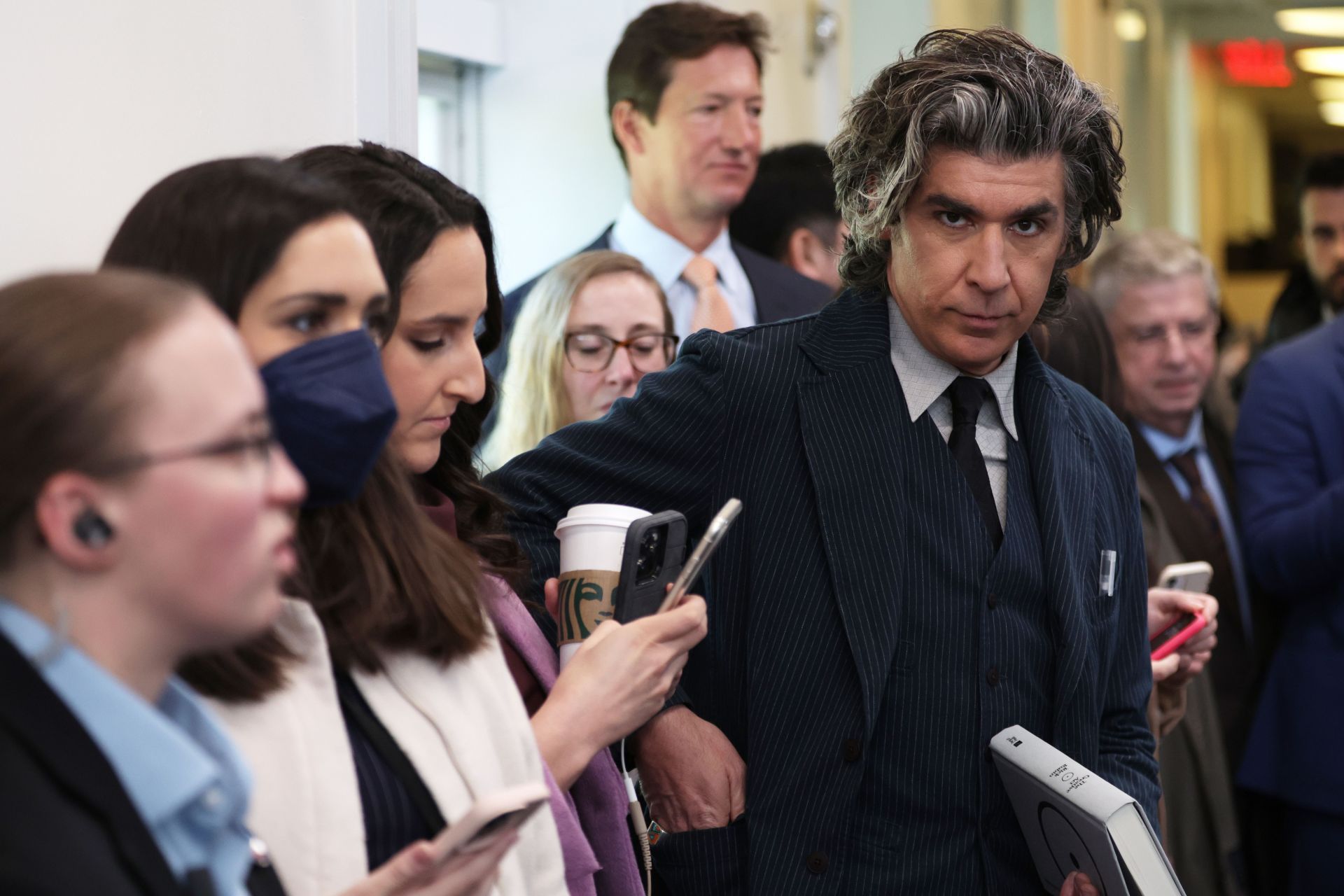 Jason Sudeikis And Cast of Ted Lasso Join Daily White House Press  Briefing - Source: Getty