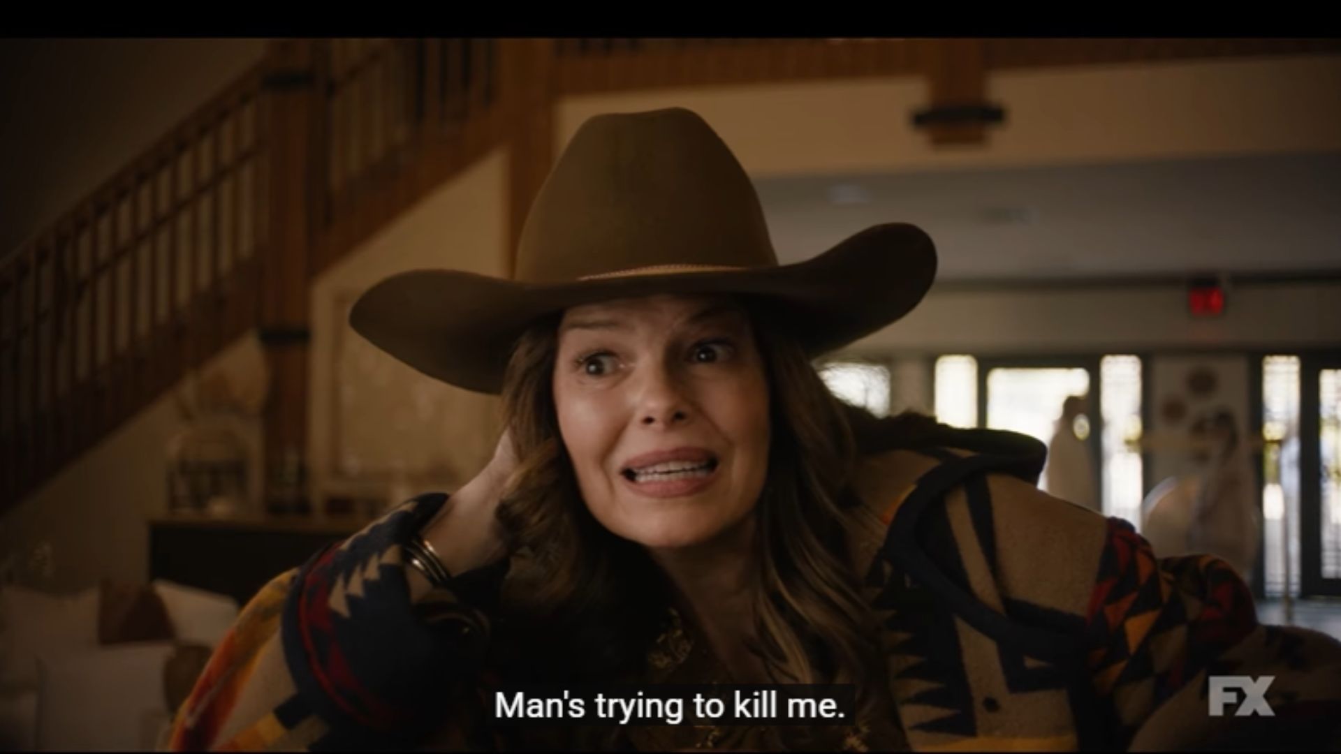Betty Jo goes to hide at the retreat (Image via FX Networks| YouTube)