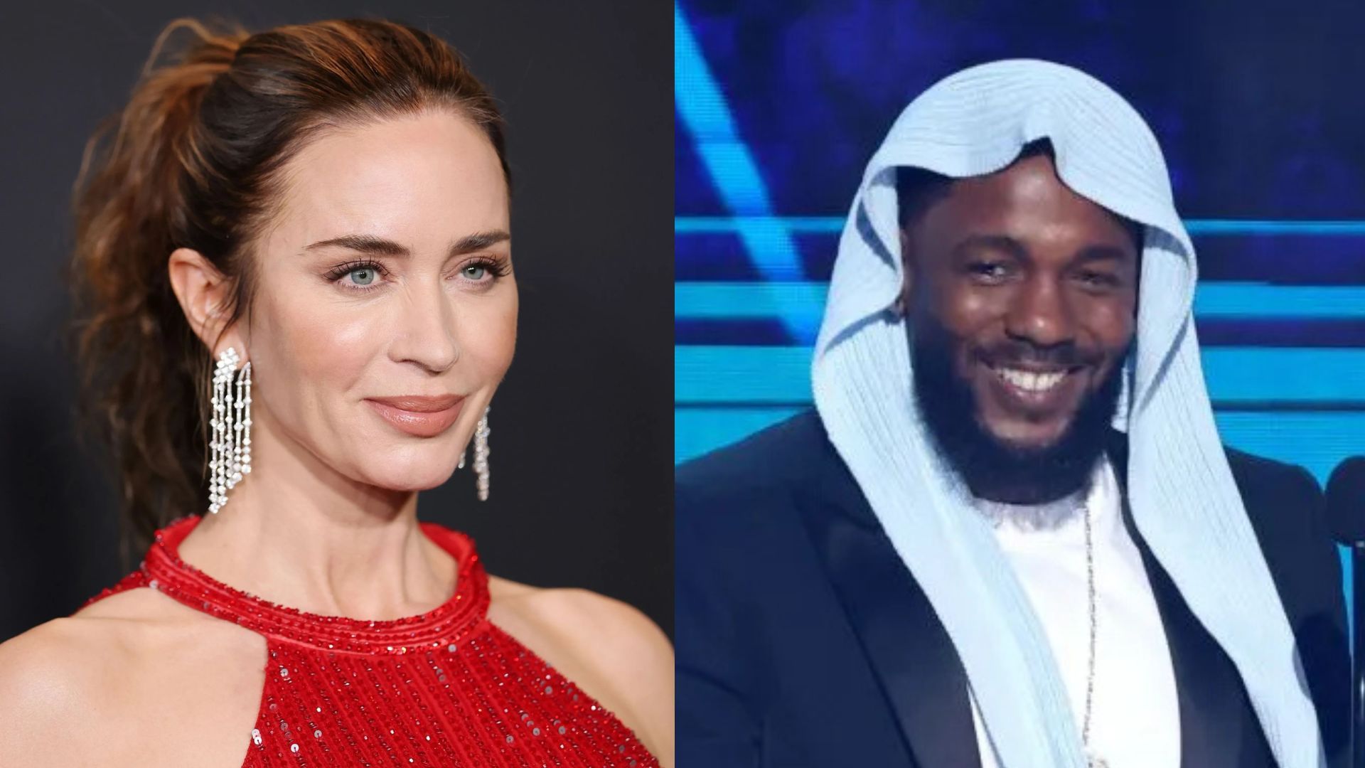 Emily Blunt admires Kendrick Lamar. (Image via Getty)