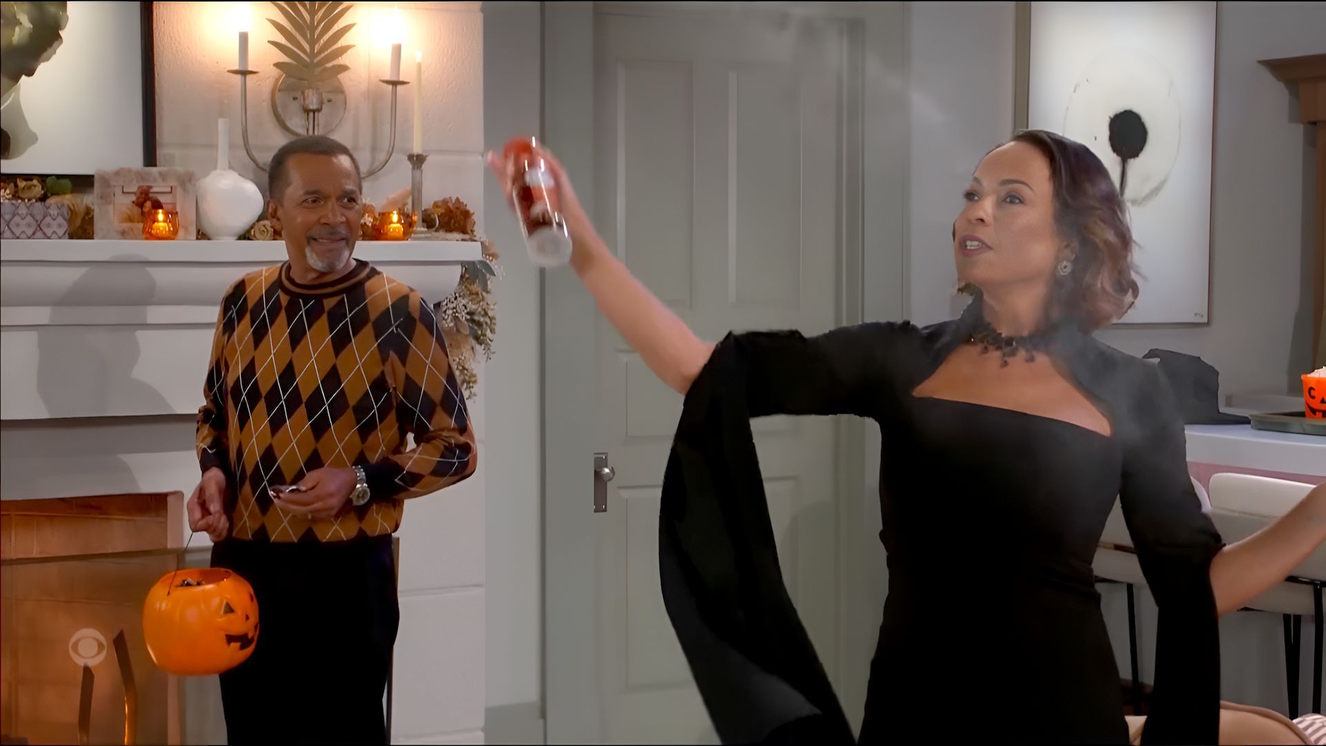 On Halloween, Nicole extolled the virtues of her magic potion on Beyond the Gates | Image: CBS