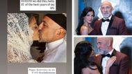 Carlo Rota and Nazneen Contractor were married in 2010, and (right) celebrated their anniversary at the Nurses' Ball | Images: Instagram