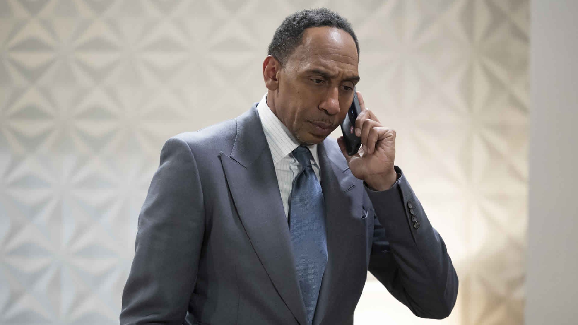 General Hospital&#039;s Brick on the phone. | Image Source: JPI