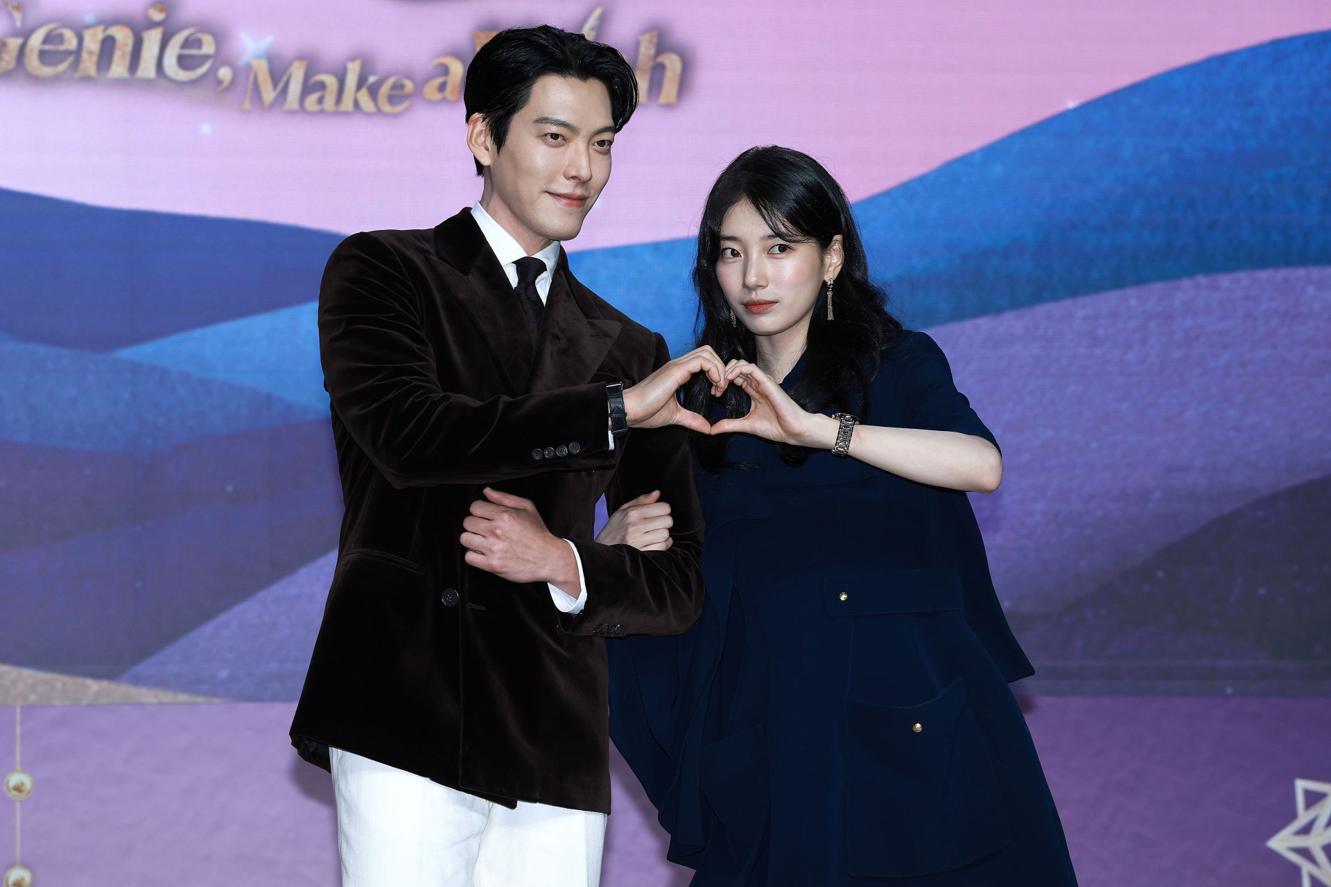 Kim Woo-Bin and Bae Suzy attend Netflix&#039;s &quot;Genie, Make A Wish&quot; press conference on September 29, 2025 in Seoul, South Korea | Image via: Getty