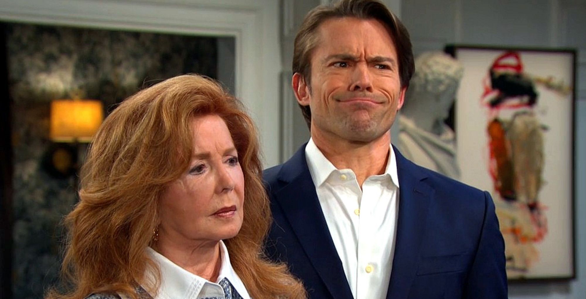 Maggie and Philip, making a funny face. | Image Source: NBC