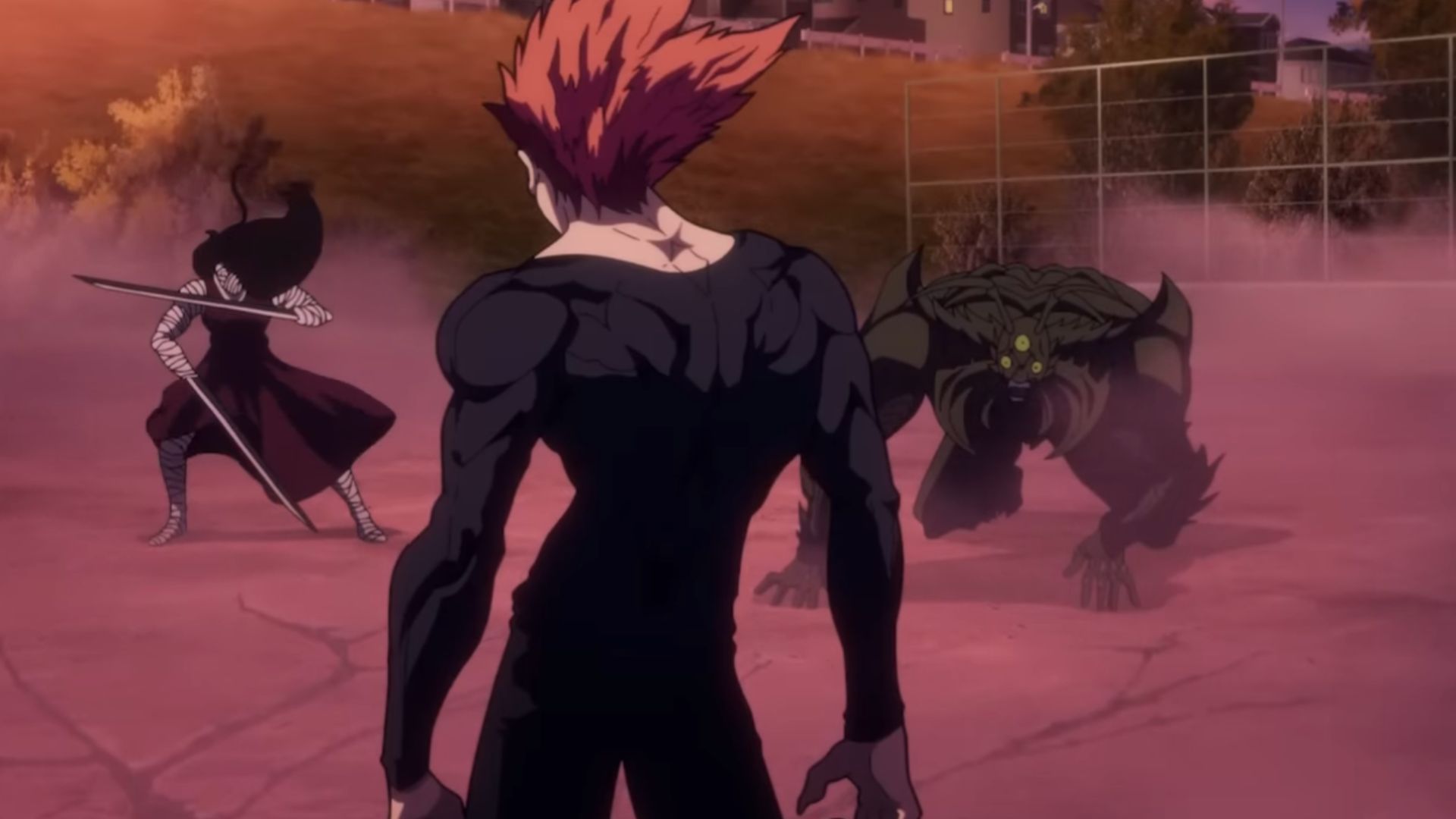 Garou vs. two Demon-Level threat monsters (Image Source: J.C. Staff)