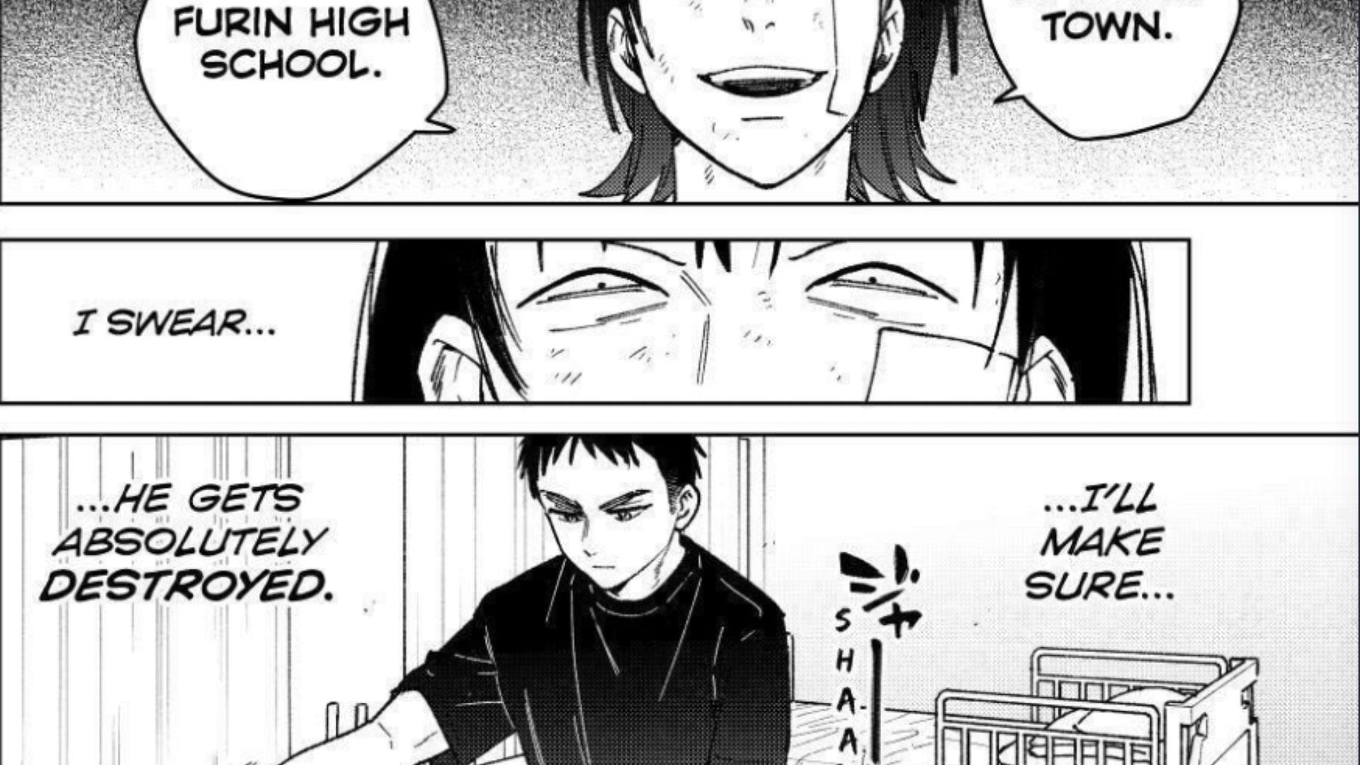 Momojikawa is in danger from the mysterious adult (Image Source: K Manga)