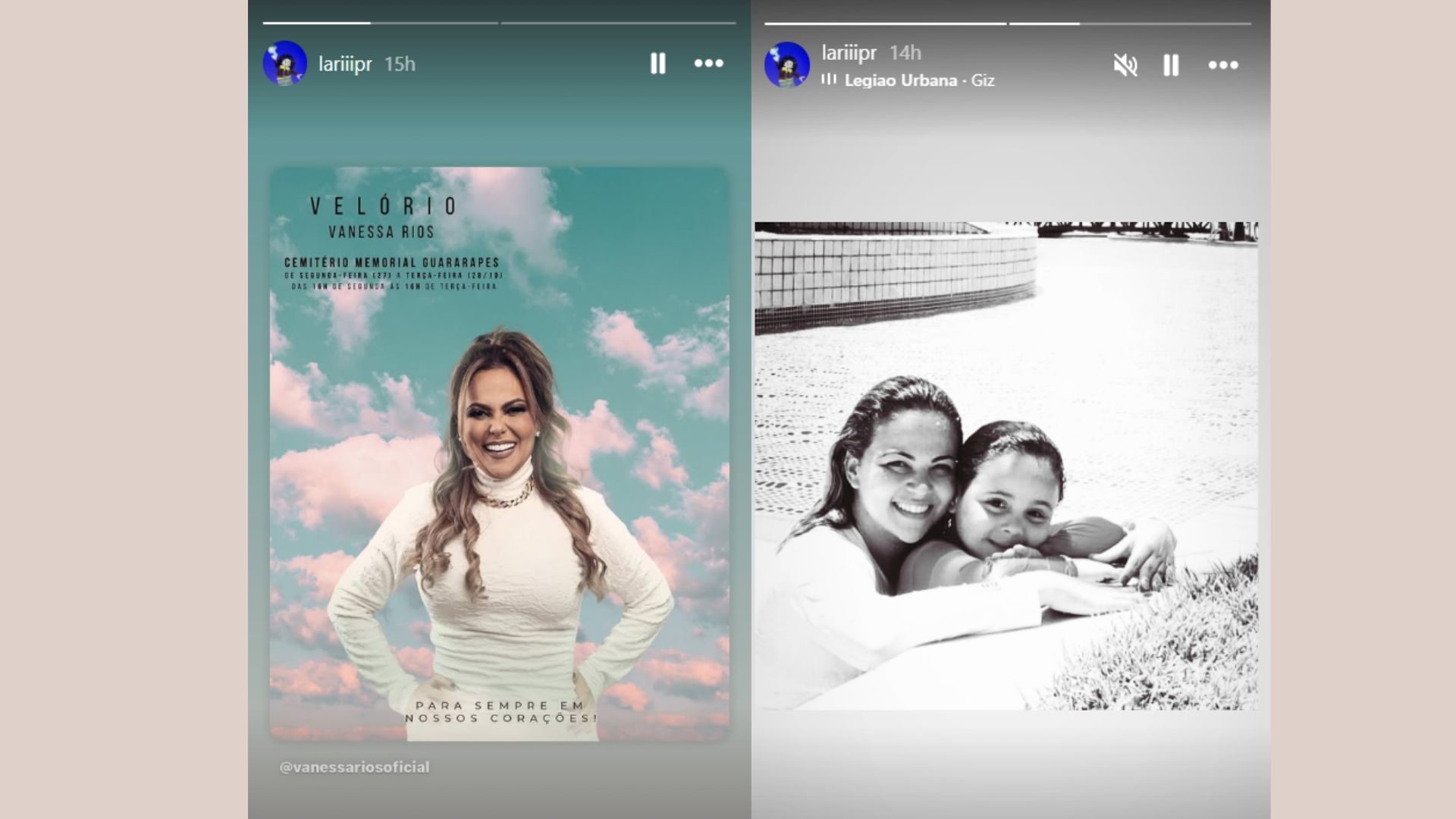 Vanessa Rios&#039;s daughter pays tribute to her (Image via Instagram/@lariiipr)