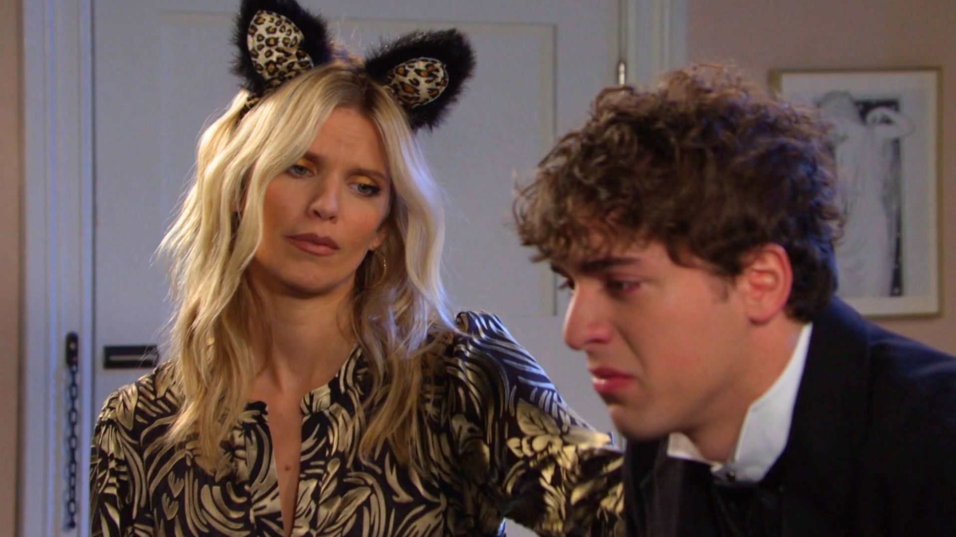 Days of our Lives&#039; Cat comforted Aaron | Image: Peacock