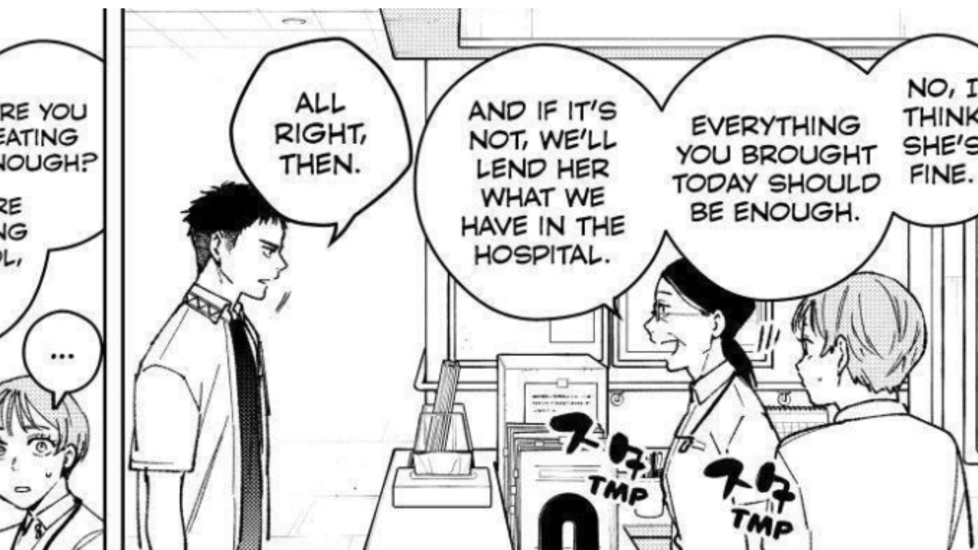 Nurses&#039; concern about Momojikawa (Image Source: K Manga)