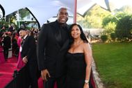 Magic and Cookie Johnson at the Cannes Gala 2024 (Image via Getty)