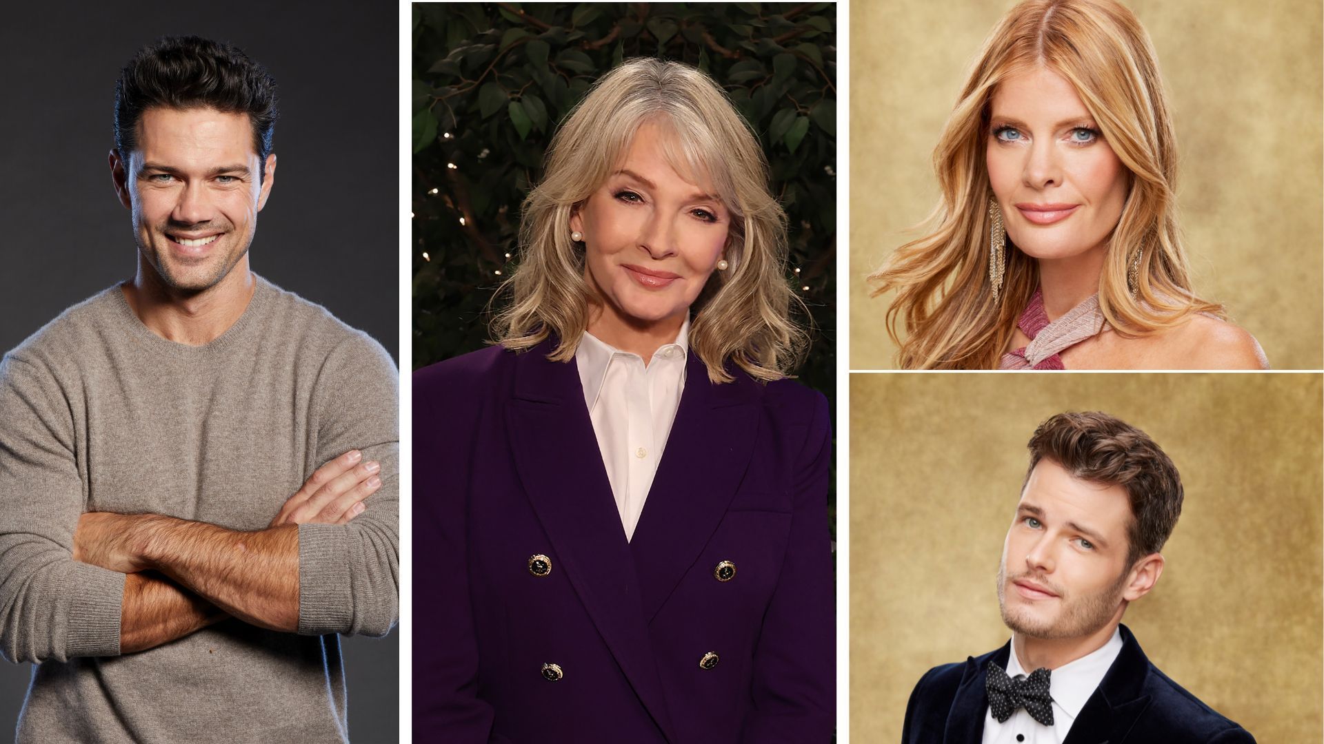 Ryan Paevey (Nathan, GH), Deidre Hall (Marlena, DAYS), Outstanding Lead Actress nominee Michelle Stafford (Phyllis, Y&amp;R), and Michael Mealor (Kyle, Y&amp;R) will be at The 52nd Annual Daytime Emmy Awards on Friday, October 17 | Image: NATAS