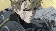 Genos repairing his gear (Image Source: Studio J.C. Staff)