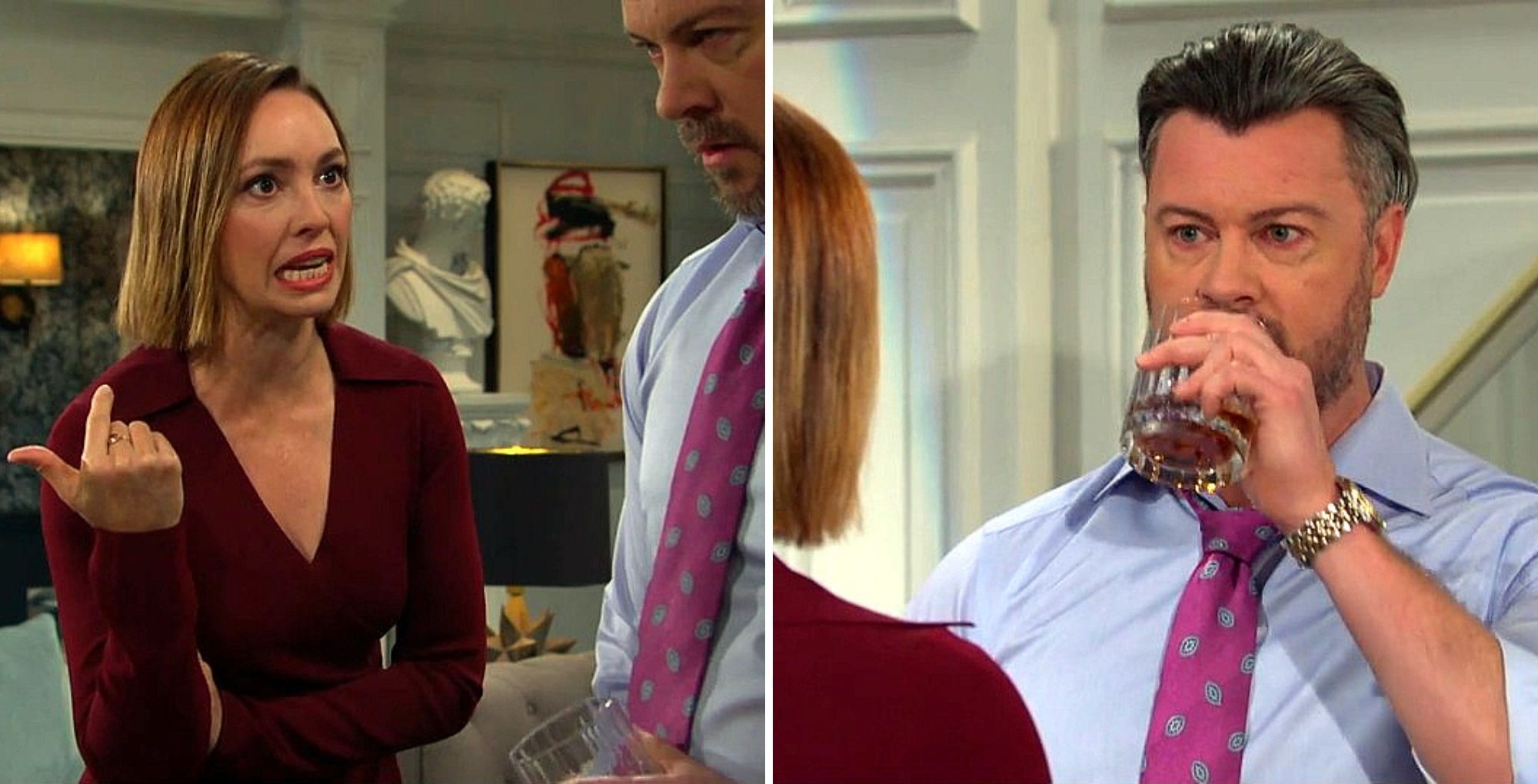 Days of Our Lives&#039; Gwen and EJ. | Image Source: Peacock
