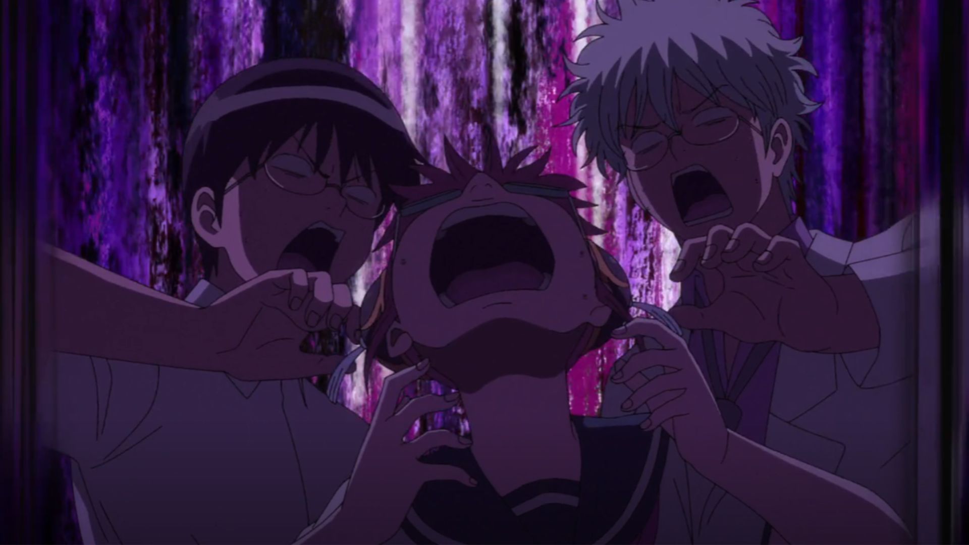 Gintoki, Shinpachi and Kagura 
