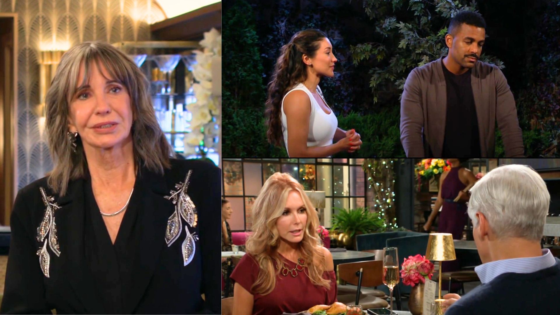 Jill (Jess Walton) came home, Audra (Zuleyka SIlver) struck out with Nate (Sean Dominic), and Lauren (Tracey Bregman) read Michael (Christian LeBlanc) the riot act on The Young and the Restless | Image: CBS