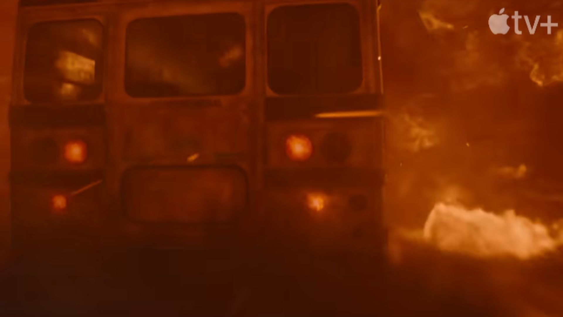 A gripping moment from The Lost Bus | Image via Apple TV+