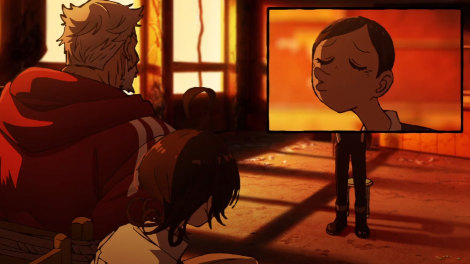 Amaya takes Santa and Fuyamura hostage (Image Source: Science SARU)