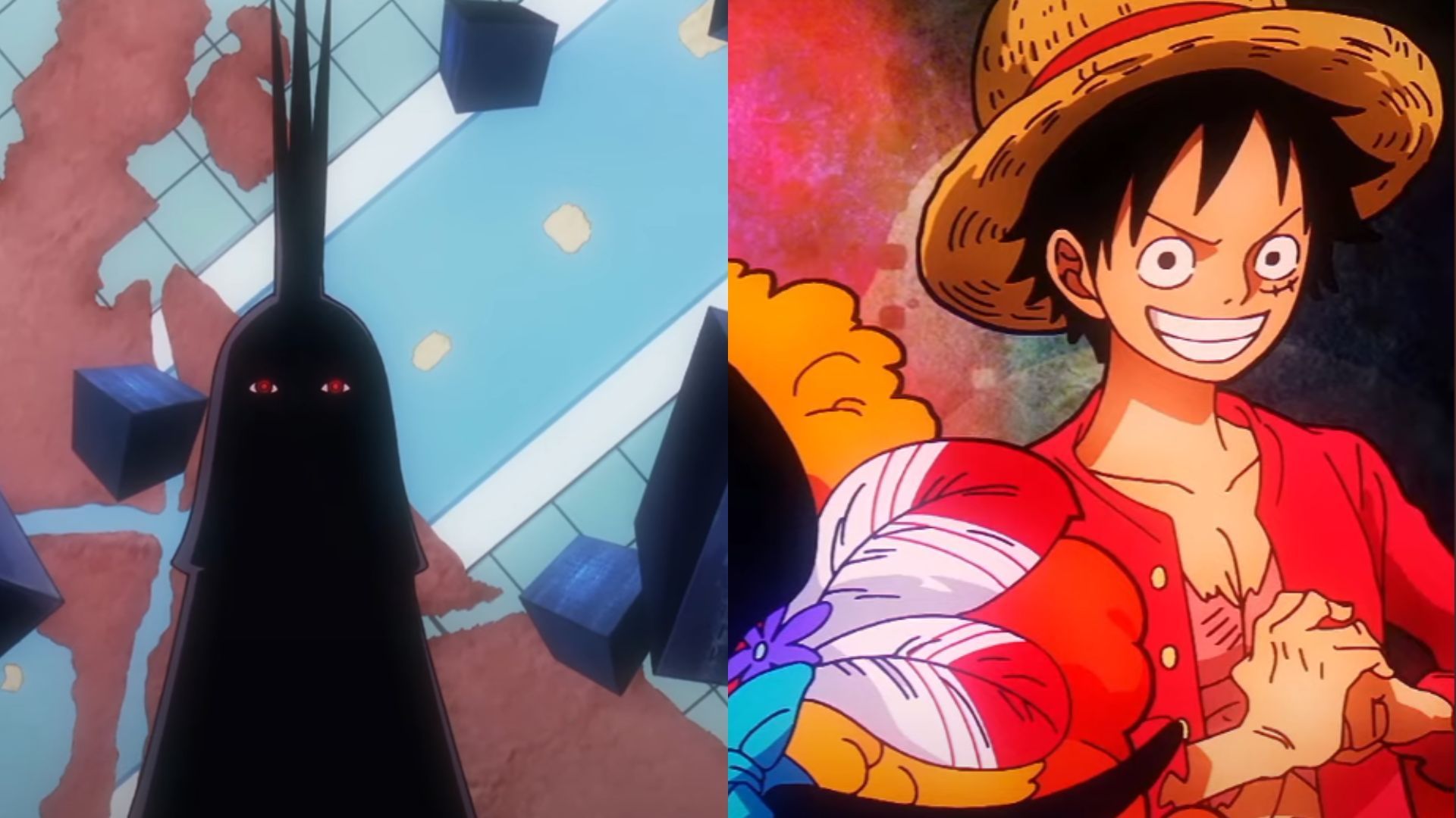 Luffy and Imu-sama in One Piece