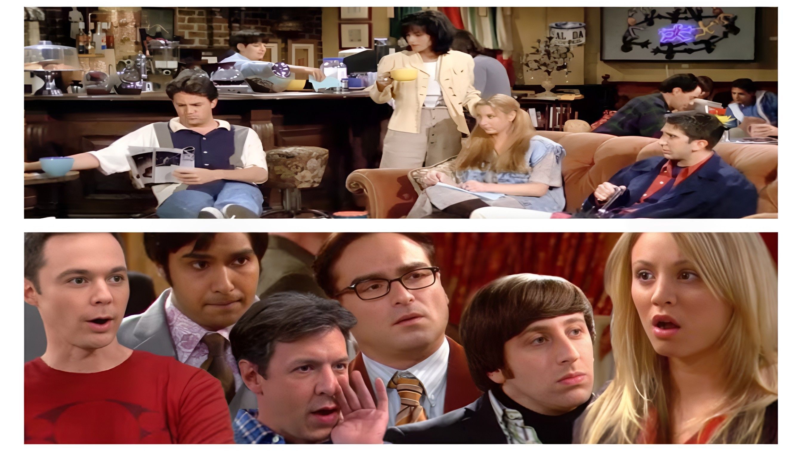 The Big Bang Theory and Friends crossover ( Image via YouTube / Friends Big Bang Theory )